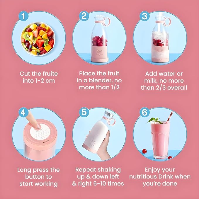 Travel Portable Mini Juice Blender